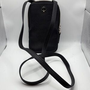 Kate Spade Black Pebbled Leather Crossbody Bag